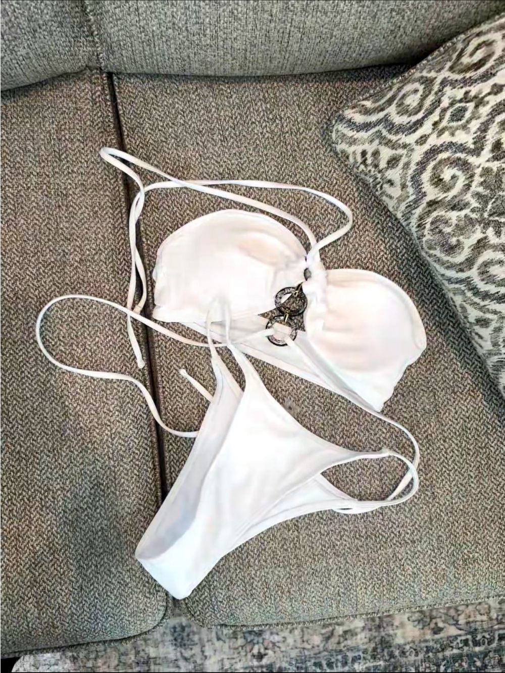NWOT SHEIN White Bikini Set